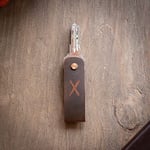 minimal X Uzun Anahtarlık, Hakiki Deri Anahtarlık, Kolay Kullanım ve Çizilmelere Karşı Önleyici, Minimalist Şık Tasarım