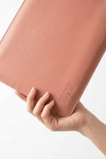 Minimalist 13 İnç Laptop Kılıfı, Vegan Deri, Su İtici Özellikli, Bilgisayar Notebook Laptop Çantası (Toz Pembe, 13 İnç) - Seçenekler: 13 İnç, 14 İnç, 16 İnç