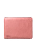 Minimalist 13 İnç Laptop Kılıfı, Vegan Deri, Su İtici Özellikli, Bilgisayar Notebook Laptop Çantası (Toz Pembe, 13 İnç) - Seçenekler: 13 İnç, 14 İnç, 16 İnç