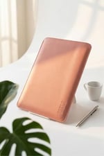 Minimalist 13 İnç Laptop Kılıfı, Vegan Deri, Su İtici Özellikli, Bilgisayar Notebook Laptop Çantası (Toz Pembe, 13 İnç) - Seçenekler: 13 İnç, 14 İnç, 16 İnç