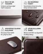 Minimalist 14 Inç Laptop Kılıfı, Vegan Deri, Su Itici Özellikli, Bilgisayar Notebook Laptop Çantası (Acı Kahve, 14 İnç) - Seçenekler: 13 İnç, 14 İnç, 16 İnç