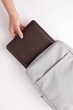 Minimalist 14 Inç Laptop Kılıfı, Vegan Deri, Su Itici Özellikli, Bilgisayar Notebook Laptop Çantası (Acı Kahve, 14 İnç) - Seçenekler: 13 İnç, 14 İnç, 16 İnç