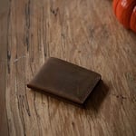 Minimalist Cüzdan, Hakiki Deri Cüzdan, Gerçek Deri Para Cüzdanı, Kağıt Para Cüzdanı, Kaliteli Cüzdan, İnce Cüzdan (Taba - Açık Kahverengi)