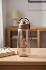 MINISO We Bare Bears Lisanslı Figürlü Plastik Şişe (600ml) - Boz Ayı