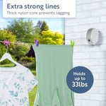 Minky Wäscheleine ausziehbar, 15 m Trockenlänge
