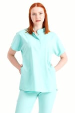 Mint Yeşili Perla Model Takım Likra Kumaş Tek Renk Forma M