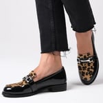 Mio Gusto Bernice Leopar Oxford Ayakkabı