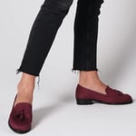 Mio Gusto Iris Bordo Süet Oxford Ayakkabı