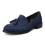 Mio Gusto Iris Lacivert Süet Oxford Ayakkabı