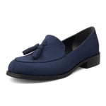 Mio Gusto Iris Lacivert Süet Oxford Ayakkabı
