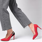 Mio Gusto Kırmızı Süet Stiletto