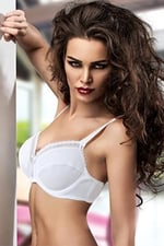 Miorre Balenli Kapsız%100 Pamuk Minimizer Toparlayıcı Sütyen BEYAZ 100