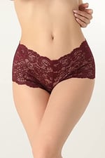 Miorre Dantel Hipster Külot -905 BORDO M-L