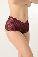 Miorre Dantel Hipster Külot -905 BORDO M-L
