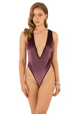 Miorre Fantezi Kadife Babydoll GÜL KURUSU S-M