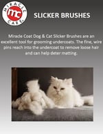 Miracle Care Slicker köpek fırçası, büyük, siyah