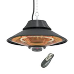 MirKraft Elirg R.C LED Işıklı Elektrikli Isıtıcı, 2000 W, Uzaktan Kumandalı, İki Isıtma Kademesi, IP45, Balkon Isıtıcısı, Çadır Isıtıcısı, Kış Bahçesi Isıtıcısı, Karbon Kızılötesi Isıtıcı (Elirg R.C)