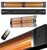 MirKraft Square 2800 watt Elektrikli ısıtıcı, IP45, Led Gösterge, Uzaktan Kumandalı Duvar Isıtıcısı (Square)