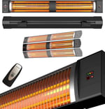 MirKraft Square 2800 watt Elektrikli ısıtıcı, IP45, Led Gösterge, Uzaktan Kumandalı Duvar Isıtıcısı (Square)