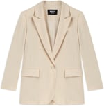 Miss İpekyol Kadın Çizgi Desen Uzun Blazer