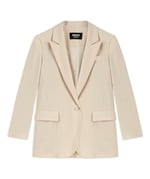 Miss İpekyol Kadın Çizgi Desen Uzun Blazer