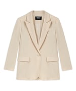 Miss İpekyol Kadın Çizgi Desen Uzun Blazer