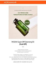 MISSHA Hassas Ciltler İçin Makyaj Temizleme Yağı 305ml Super Off Cleansing Oil (Dust Off)