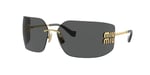 Miu Miu Metal Güneş Gözlüğü, MU-54YS-5AK-5S0, Gold, Kadın