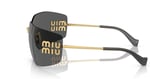 Miu Miu Metal Güneş Gözlüğü, MU-54YS-5AK-5S0, Gold, Kadın
