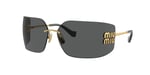 Miu Miu Metal Güneş Gözlüğü, MU-54YS-5AK-5S0, Gold, Kadın