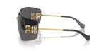 Miu Miu Metal Güneş Gözlüğü, MU-54YS-5AK-5S0, Gold, Kadın