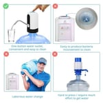 MJIYA 2,5 litre su sebili, Dağıtıcı De Agua para Botellon, evrensel su şişesi pompası, şalterli ve USB, kamp, mutfak, atölye, garaj için (beyaz)