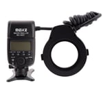 MK-14EXT Makro i-TTL Halka Flaş LED Yardımcı Işıklı Nikon Uyumlu Standart ISO Flaş Ayakkabısı