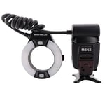 MK-14EXT Makro i-TTL Halka Flaş LED Yardımcı Işıklı Nikon Uyumlu Standart ISO Flaş Ayakkabısı