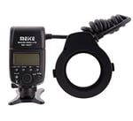 MK-14EXT Makro i-TTL Halka Flaş LED Yardımcı Işıklı Nikon Uyumlu Standart ISO Flaş Ayakkabısı