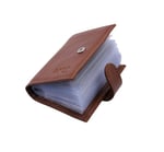 MKM Hakiki Deri Dikey Çıtlı Kredi Kartlık (Siyah)