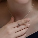 MM Madam&Matmazel Kadın Modası Kristal Taşlı Kolye, 925 Ayar Gümüş, Renkli, Anne, Kadı Kız, Arkadaş, Hediye, Sertifikalı, Garantili