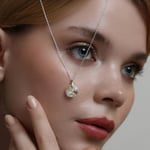 MM Madam&Matmazel Kadın Modası Tek Taş Kolye | Pırlanta Parlaklığında Özel Üretim Zirkon Taşlı Kadın Kolye | 925K Gerçek Gümüş | Garantili QR Kodlu, Kutu, Kese, Gümüş Temizleme Bezi Hediye