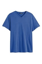 MMETALIC Erkek Pamuklu Kısa Kollu V Yaka T-shirt