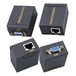 MN6 MN-VG60 VGA Extender Seti, CAT5e/CAT6 Kablo ile 60 Metreye Kadar Pasif Görüntü Sinyali Uzatıcı