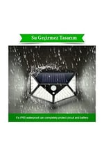 Mobee 100 Led Dış Mekan Solar Aydınlatma Fotoselli Solar Lamba Hareket Sensörlü Güneş Enerjili Lamba