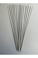Mobilreyon 10 Adet Ciğer Şişi 60 Cm, Et Mangal Yassı Şiş (Uzunluk 60 Cm)