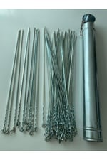 Mobilreyon – 30 Adet Kare Ciğer – Kuşbaşı Şiş (50Cm) Ve Şiş Kutusu (50Cm)