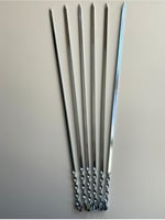 Mobilreyon 5 Adet Yassı Sebze Patlıcan Domates Tavuk Kanat Şişi (Uzunluk 60 Cm)