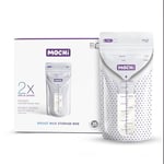 MOCHi Anne Sütü Saklama Poşeti (25'li), Beyaz/Mor - Seçenekler: 25'li, 50'li