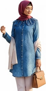 Modacix Kadın Uzun Kollu Tunic Mcd2491726