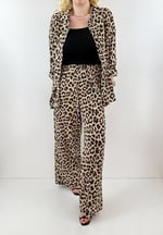 Modaonna Leopar desen mevsimlik gömlek pantolon takım