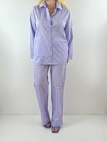 Modaonna Lila poplin gömlek pantolon takım