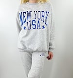 Modaonna New York Işlemeli Gri Eşofman Takım