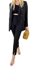 Modaonna Siyah Oversize Blazer Ceket
